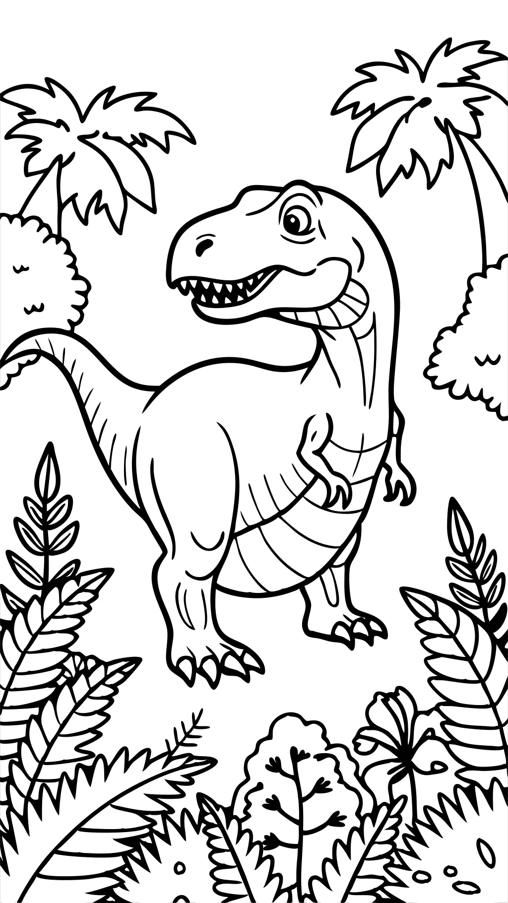 Página para colorear de Tyrannosaurus